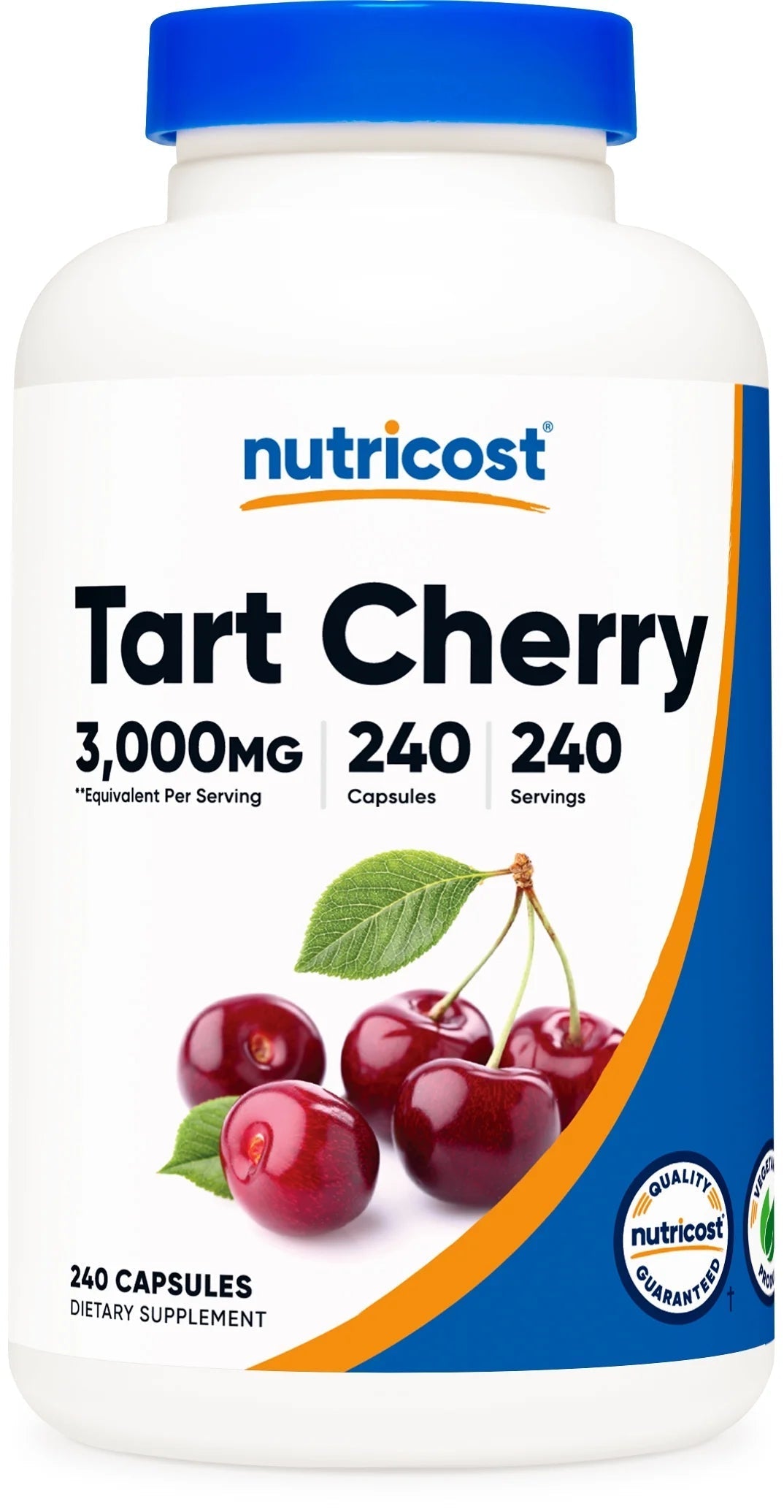 Tart Cherry Extract 3000Mg, 240 Vegetarian Capsules   Gluten Free, Non Gmo Supplement