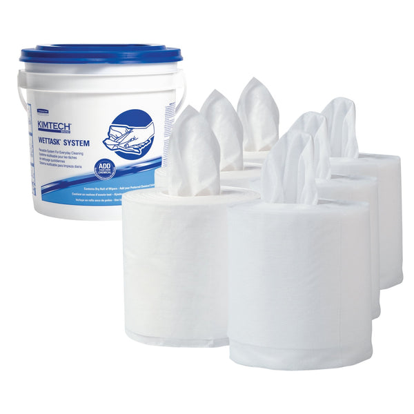 Task Wipe Kimtech Prep Wettask 90 Count Pail 12 X 12 1/2 Inch NonSterile Disposable
