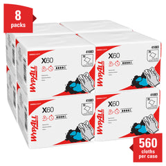 task wipe wypall x60 light duty white nonsterile hydroknit 10 x 12 1 2 inch disposable packaging type case