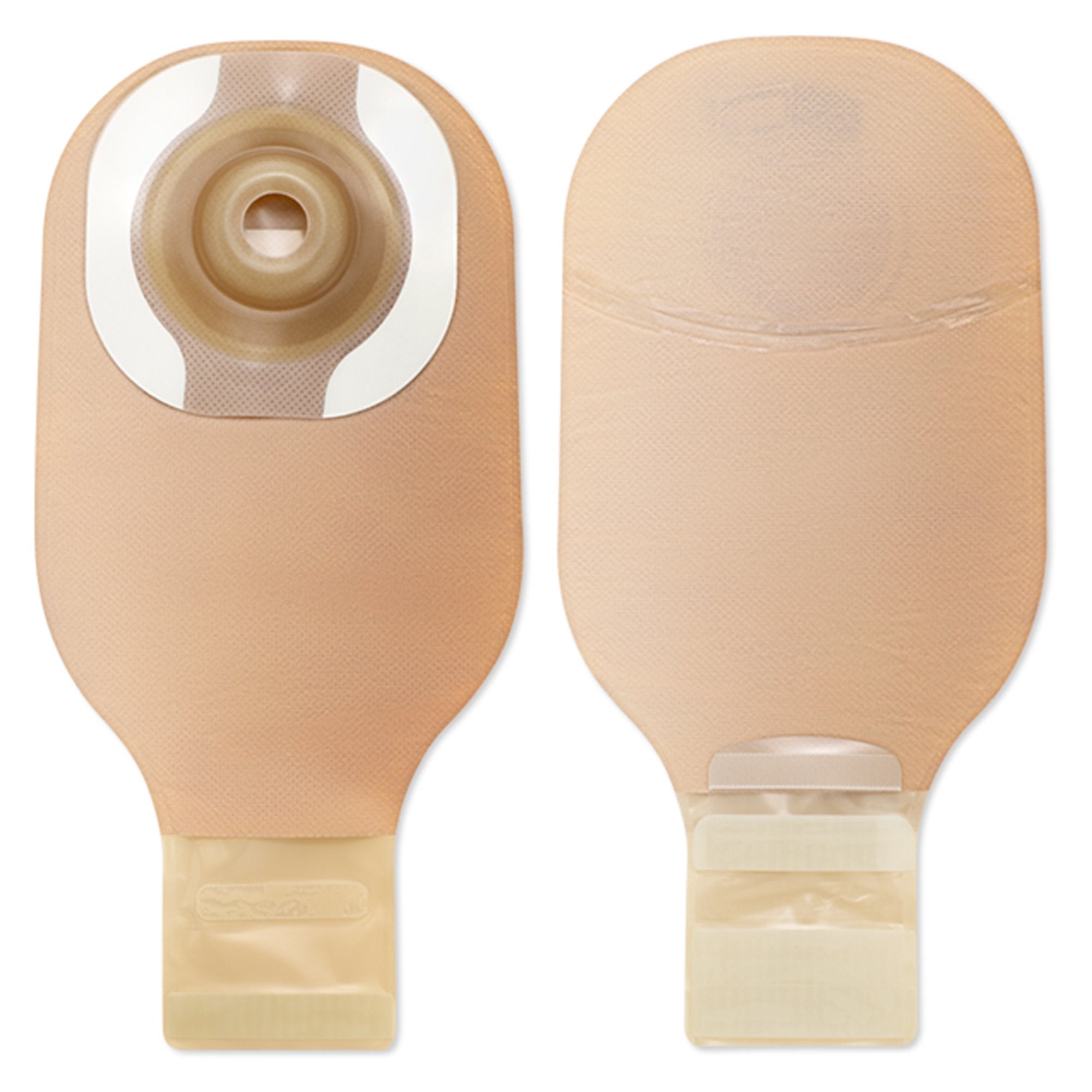 Ostomy Pouch One-Piece System 12 Inch Length Soft Convex, Pre-Cut 1 Inch Stoma Drainable, Packaging Type- Box