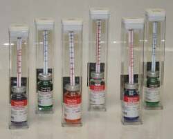 Freezer Thermometer Temp Chex Red Spirit Celsius  30° to 0°C Total Immersion Door / Wall Mount Does Not Require Power