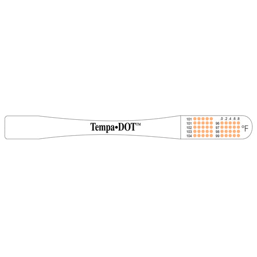 tempa dot disposable thermometer non sterile bx 100