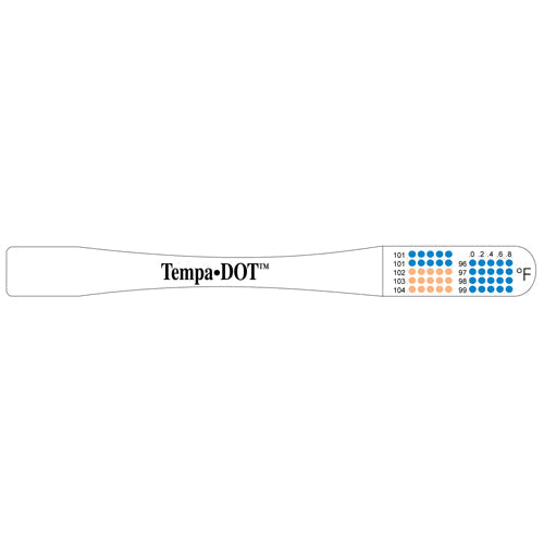tempa dot disposable thermometer sterile bx 100
