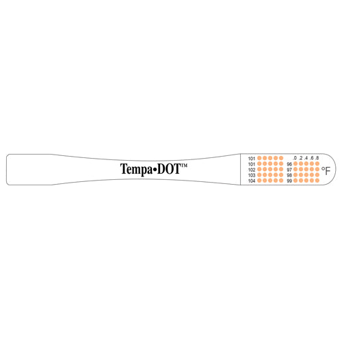 tempa dot disposable thermometer sterile bx 100