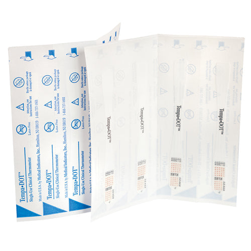 tempa dot disposable thermometer sterile bx 100