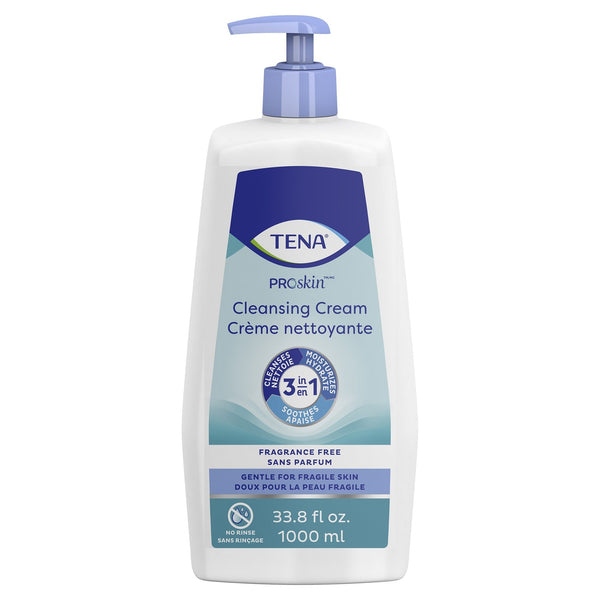 Rinse Free Body Wash TENA ProSkin Cream 33.8 oz. Pump Bottle Unscented