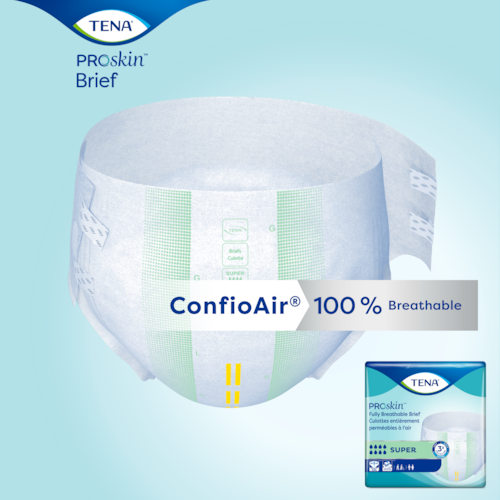 Unisex Adult Incontinence Brief TENA ProSkin Super X-Large Disposable Heavy Absorbency, Packaging Type- Case