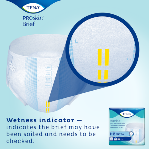 Unisex Adult Incontinence Brief TENA Ultra Medium Disposable Heavy Absorbency, Packaging Type- Case