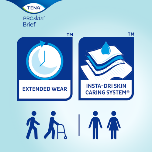 Unisex Adult Incontinence Brief TENA ProSkin Super X-Large Disposable Heavy Absorbency, Packaging Type- Case