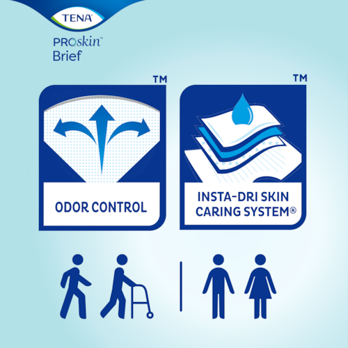Unisex Adult Incontinence Brief TENA Ultra Medium Disposable Heavy Absorbency, Packaging Type- Case