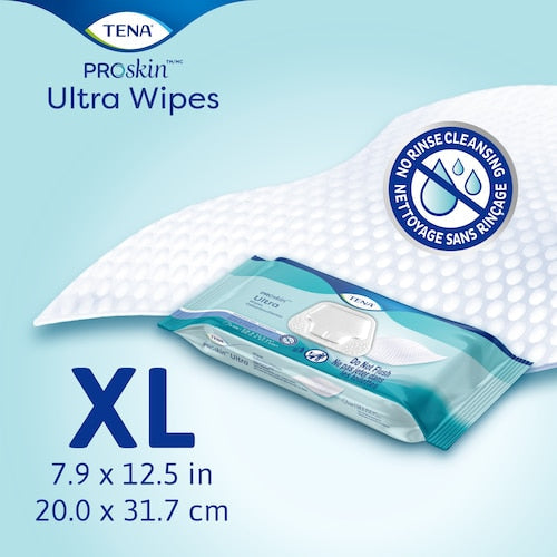 Personal Cleansing Wipe TENA ProSkin Ultra Soft Pack Unscented 48 Count, Packaging Type- Case