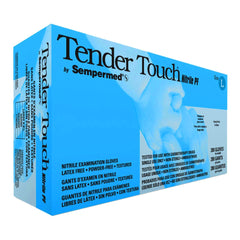 Exam Glove Tender Touch 200 Large NonSterile Nitrile Standard Cuff Length Textured Fingertips Lavender Chemo Tested / Fentanyl Tested