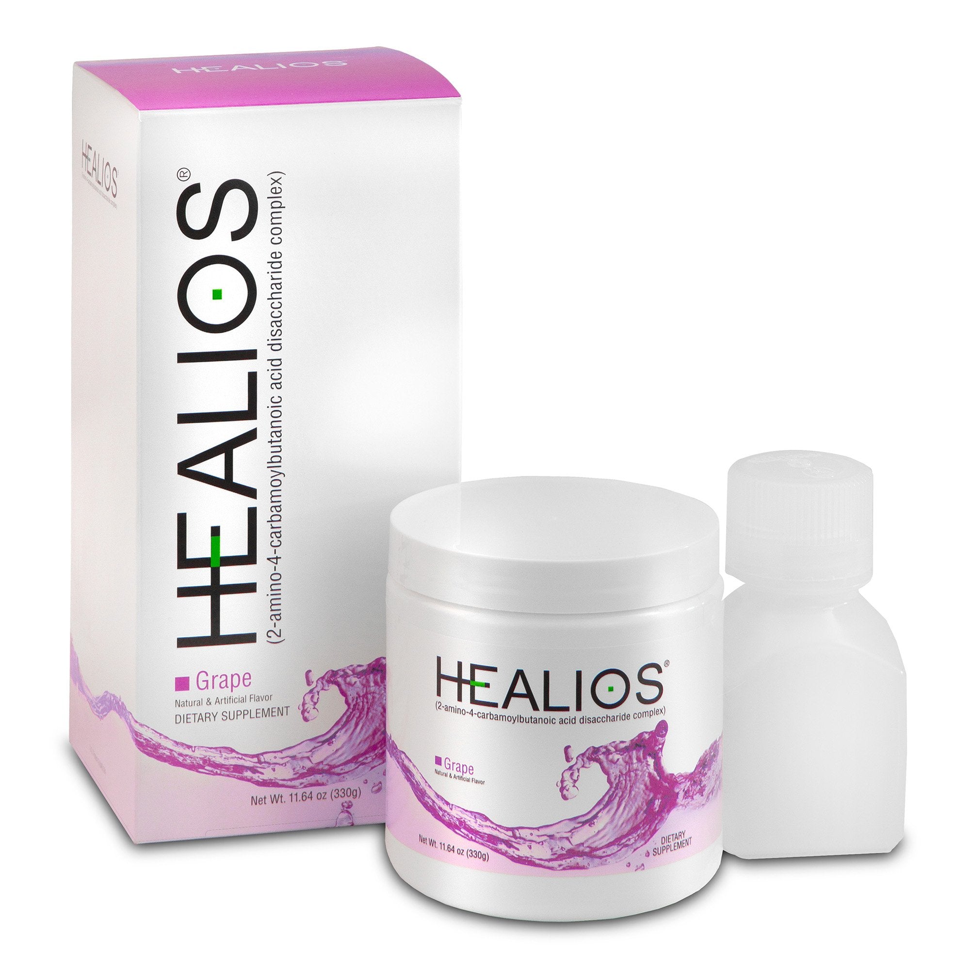 Oral Supplement Healios® Grape Flavor Powder 11.64 oz. Jar