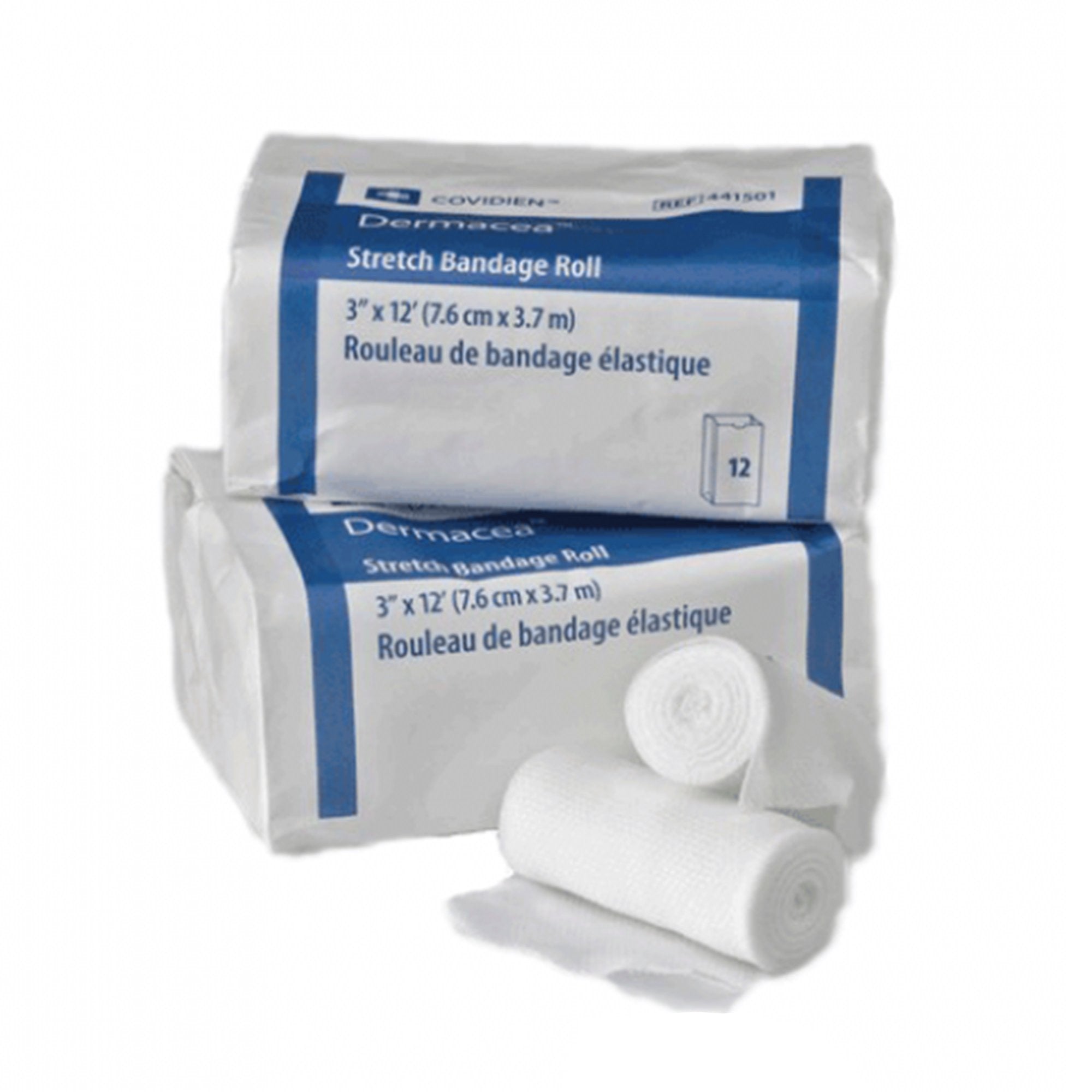 Conforming Bandage Dermacea™ 3 Inch X 4 Yard 1-Ply Roll Shape NonSterile 12 per Pack