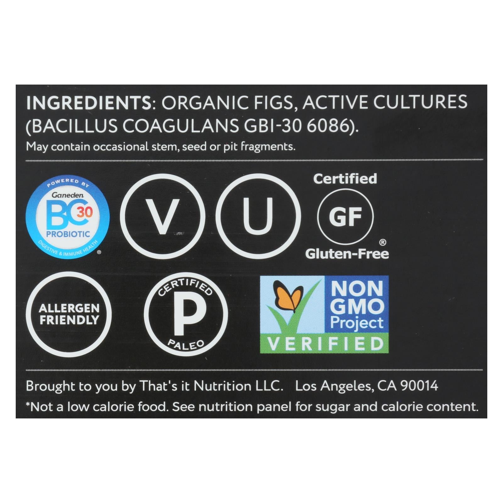 thats it probiotic fruit bar fig case of 12 1 2 oz