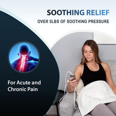 thermorelief king lcd weighted digital heating pad 26 x14