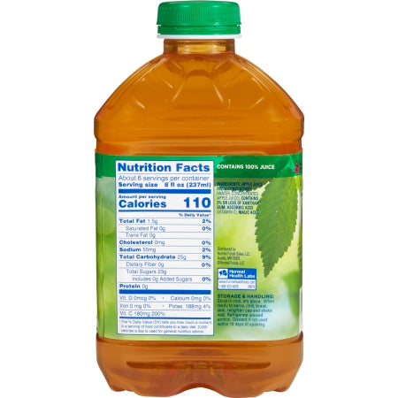 thick easy nectar consistency apple juice thickened beverage 46 ounce bottle thick easy thickened beverage mk797169ea