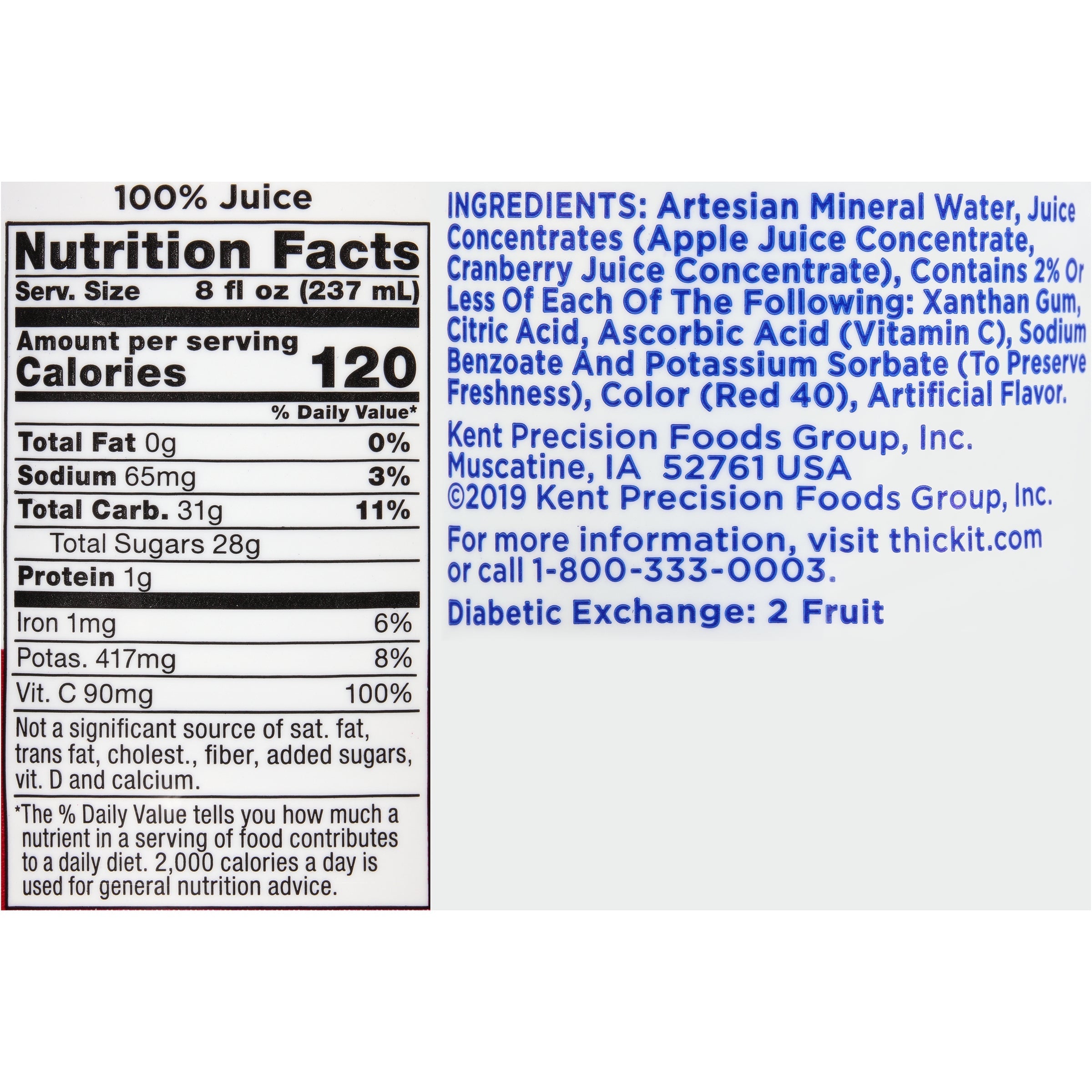 thick it clear advantage nectar consistency cranberry thickened beverage thick it clear advantage thickened beverage mk803173ea