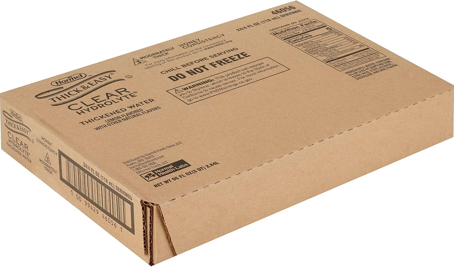 thickened water thick easy hydrolyte 4 oz portion cup lemon flavor liquid iddsi level 3 moderately thick liquidized packaging type case