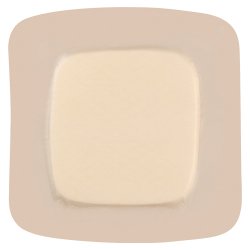Thin Foam Dressing FoamLite 3 1/4 X 3 1/4 Inch With Border Film Backing Silicone Adhesive Square Sterile