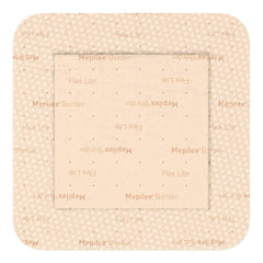 Thin Foam Dressing Mepilex Border Flex Lite 3 X 3 Inch With Border Film Backing Silicone Adhesive Square Sterile