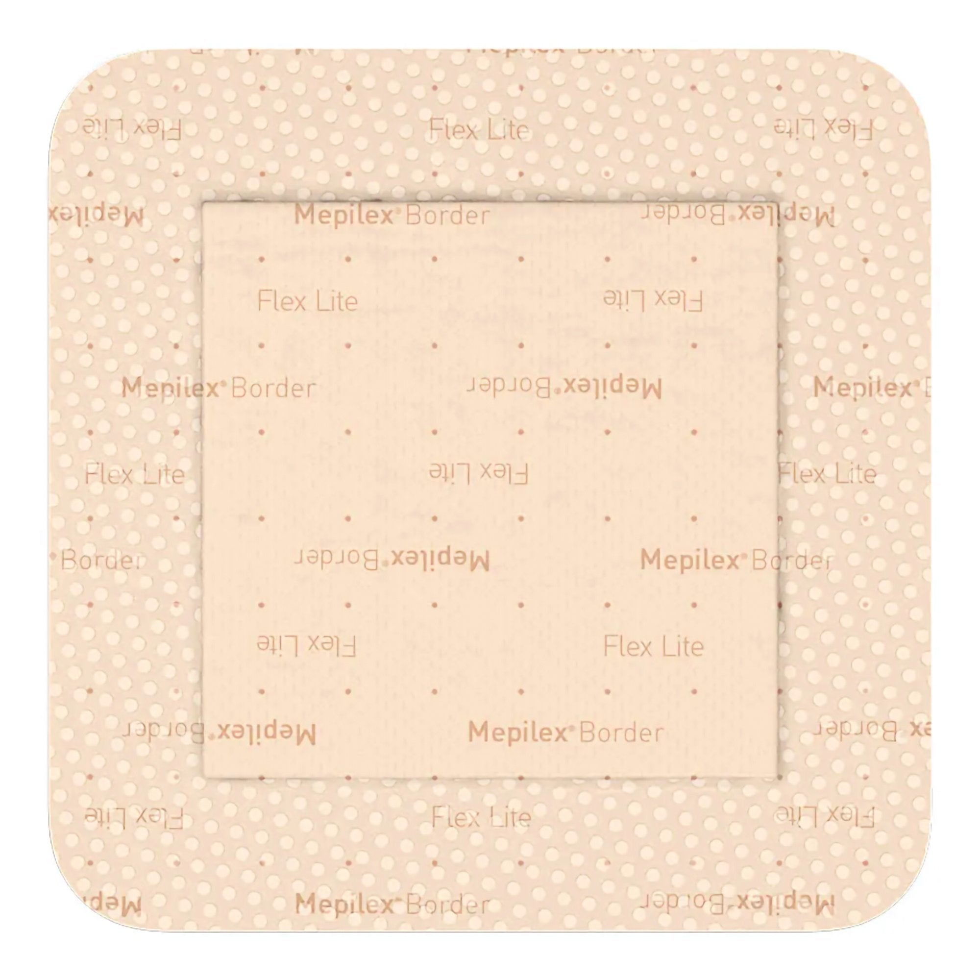 Thin Foam Dressing Mepilex Border Flex Lite 3 X 3 Inch With Border Film Backing Silicone Adhesive Square Sterile