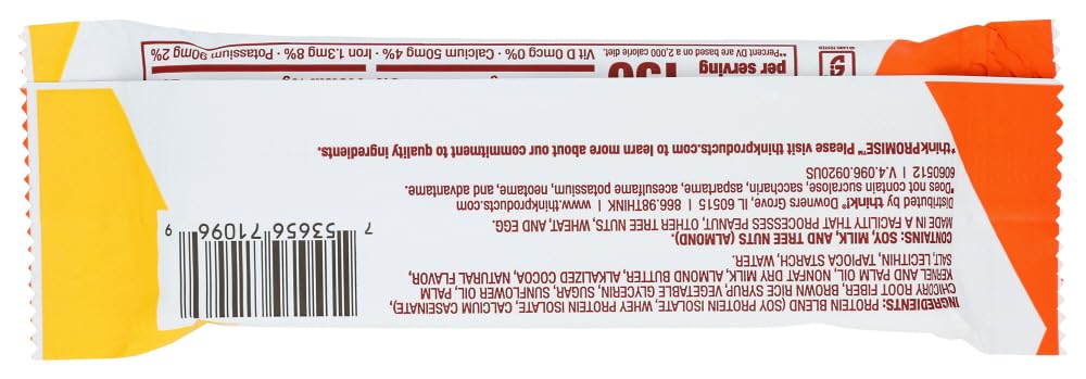 think products thinkthin bar lean protein fiber caramel 1 41 oz 1 case