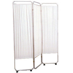 Three Panel Privacy Screen With Wheels