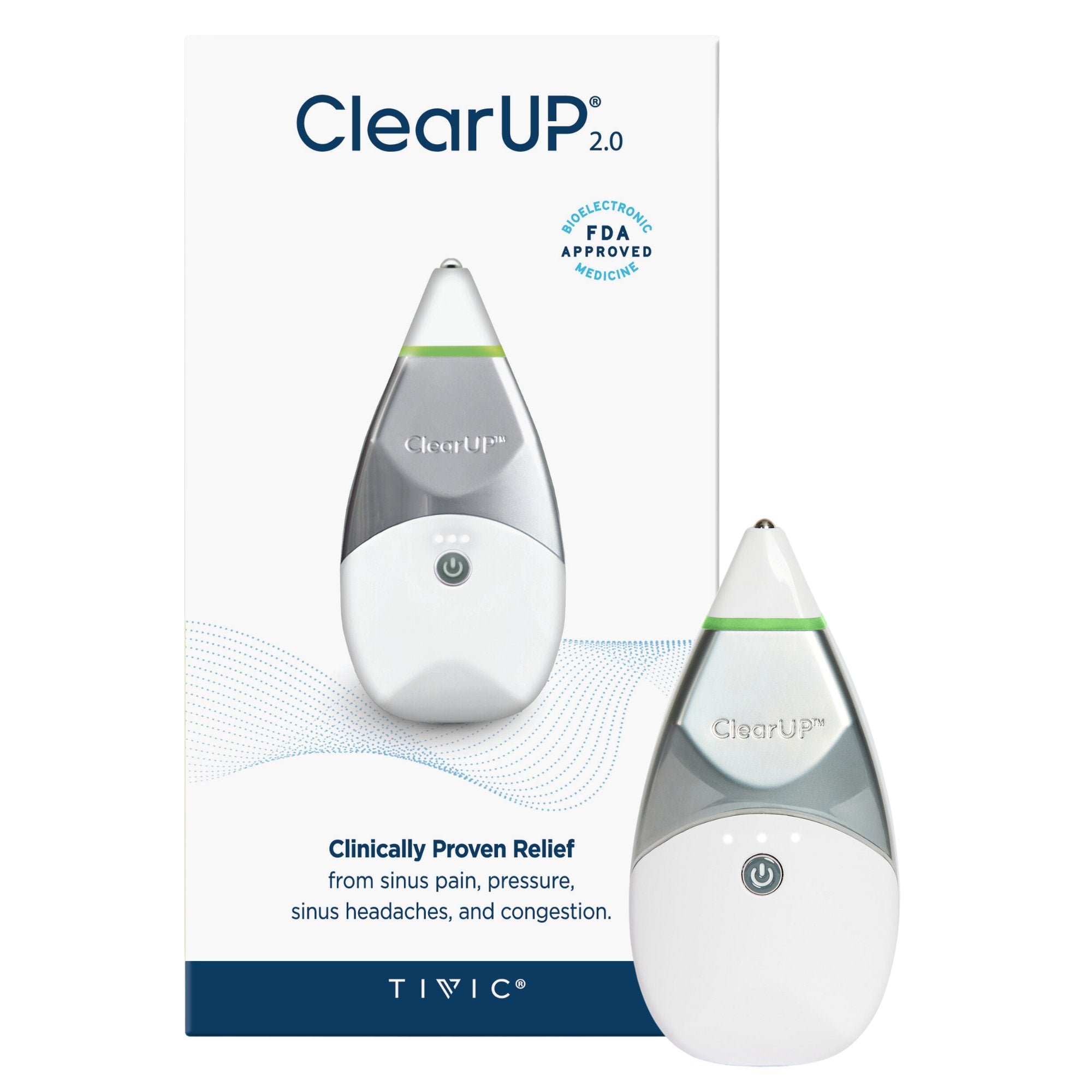 Bioelectronic Sinus Relief Device Tivic ClearUP 2.0