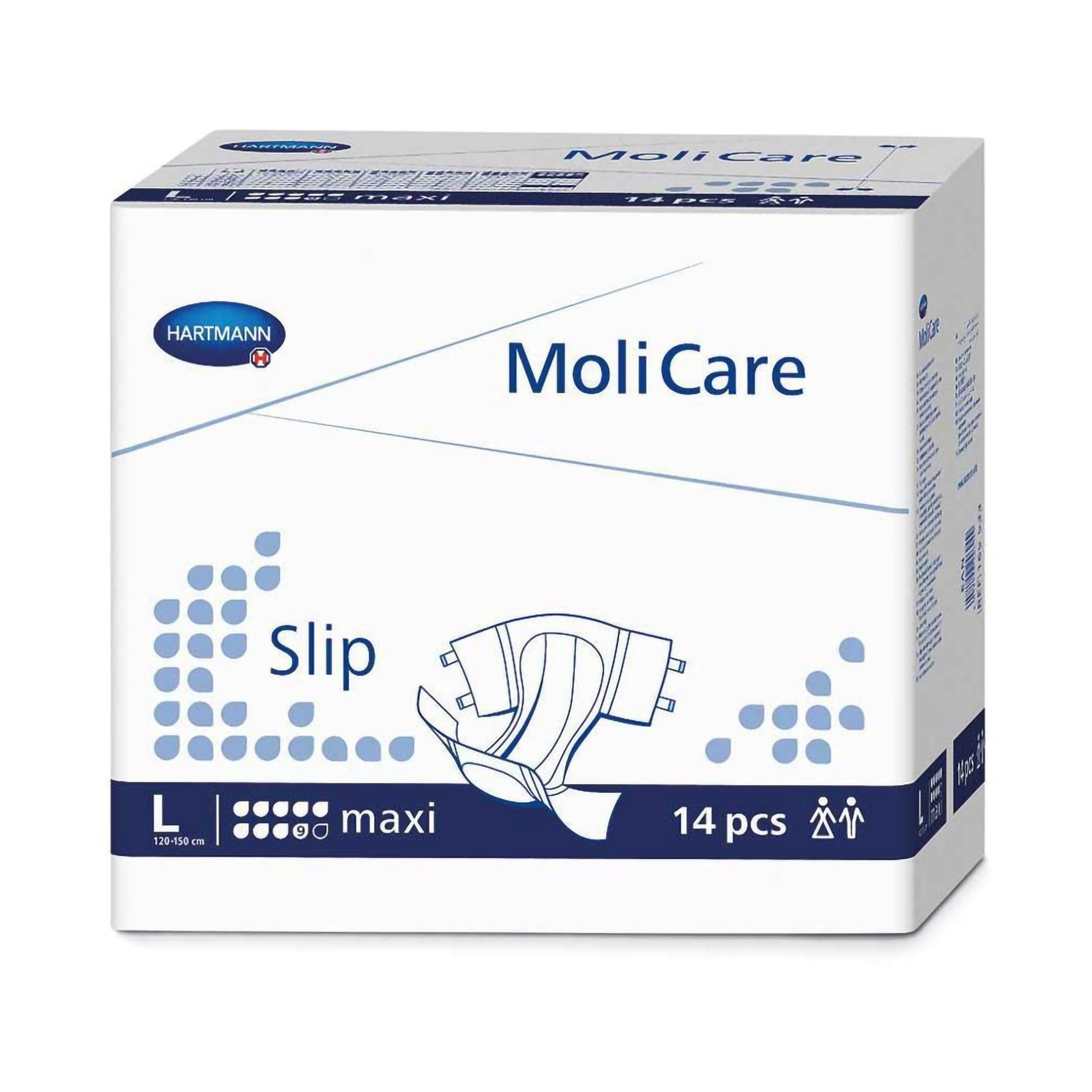 Unisex Adult Incontinence Brief MoliCare Slip Maxi Large Disposable Heavy Absorbency, Packaging Type- Case