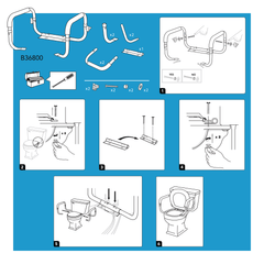 toilet support rail