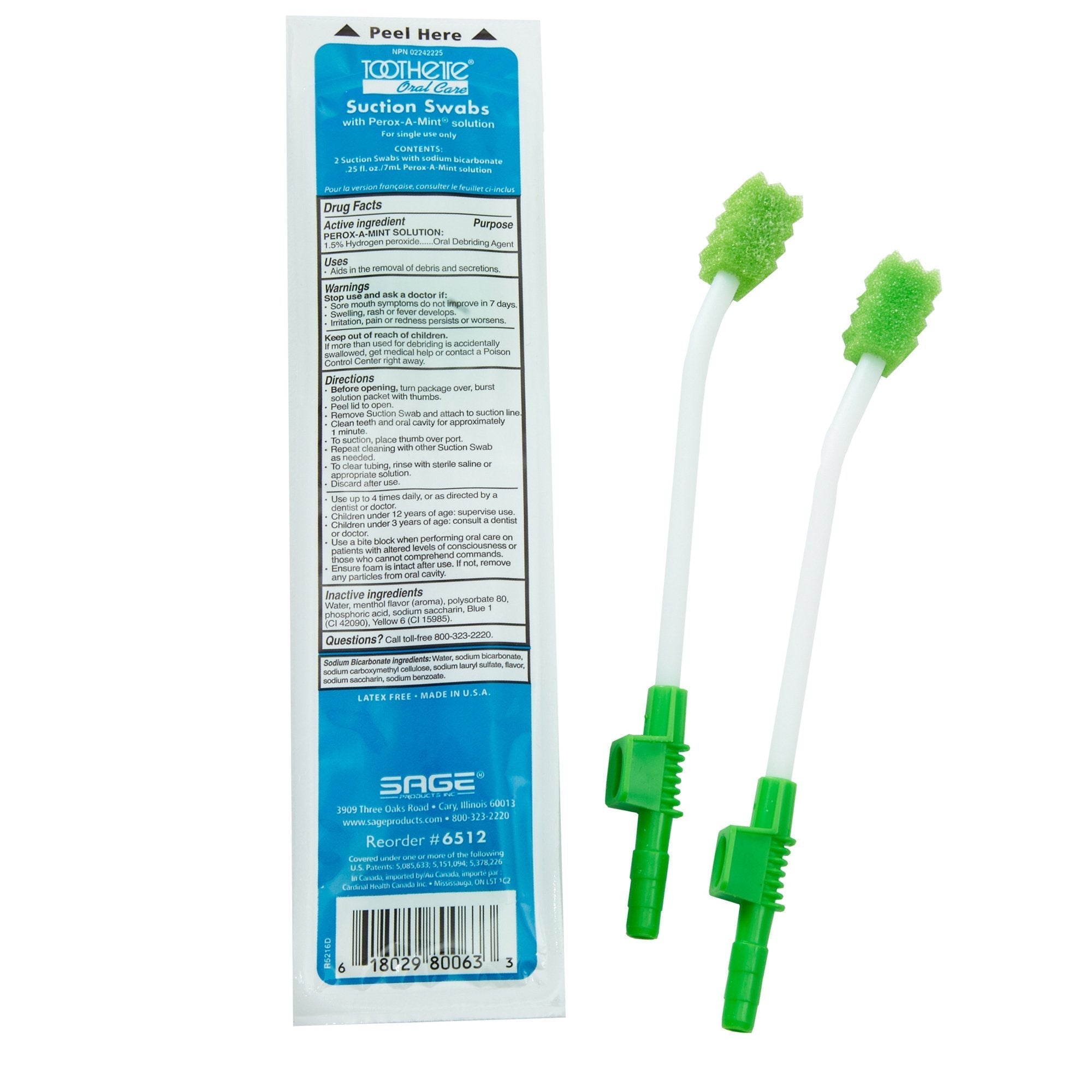 Suction Swab Kit Toothette NonSterile