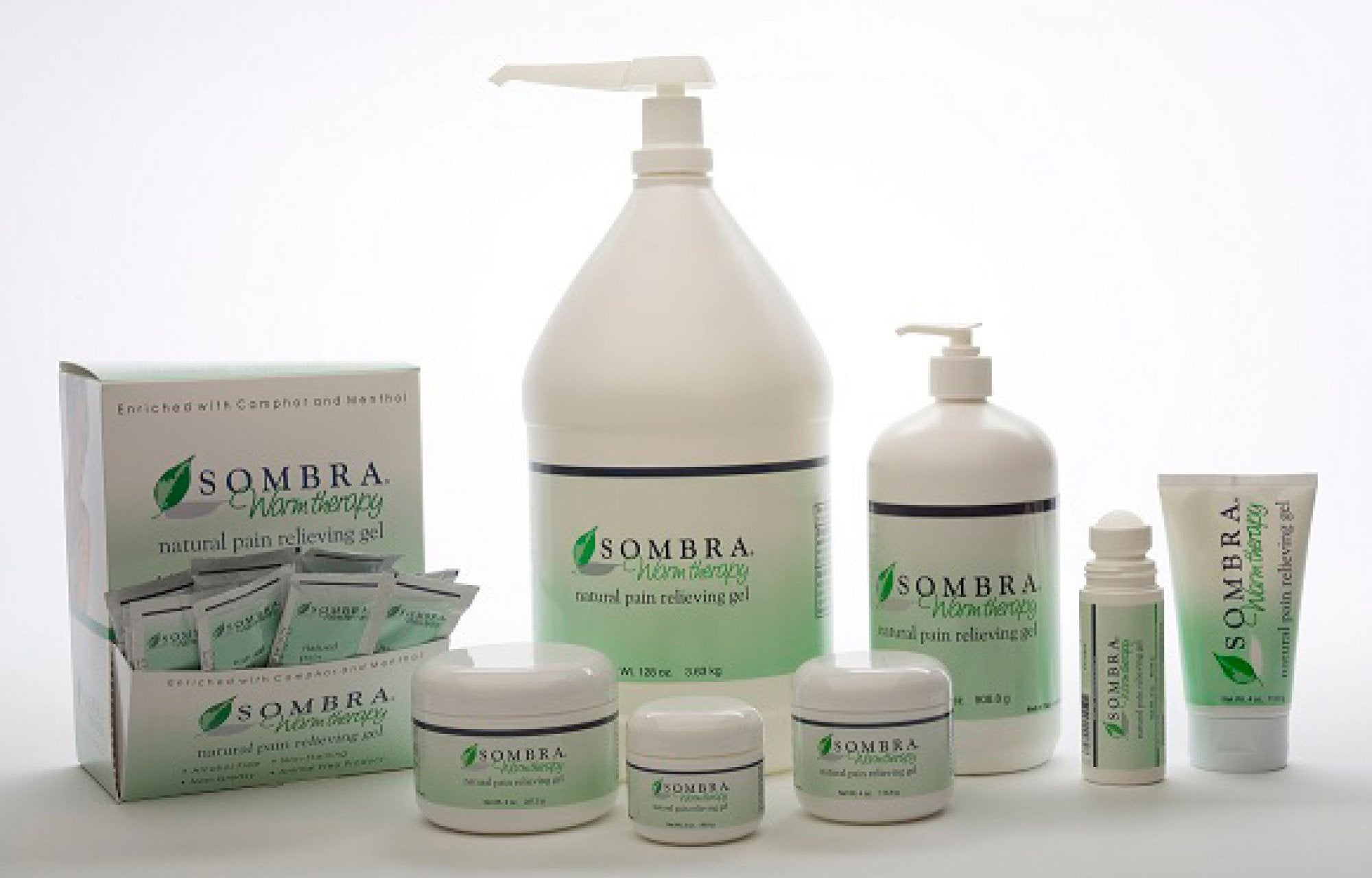 Topical Pain Relief Sombra Warm Therapy 3% Strength Camphor / Menthol / Capsaicin Topical Gel 4 oz.