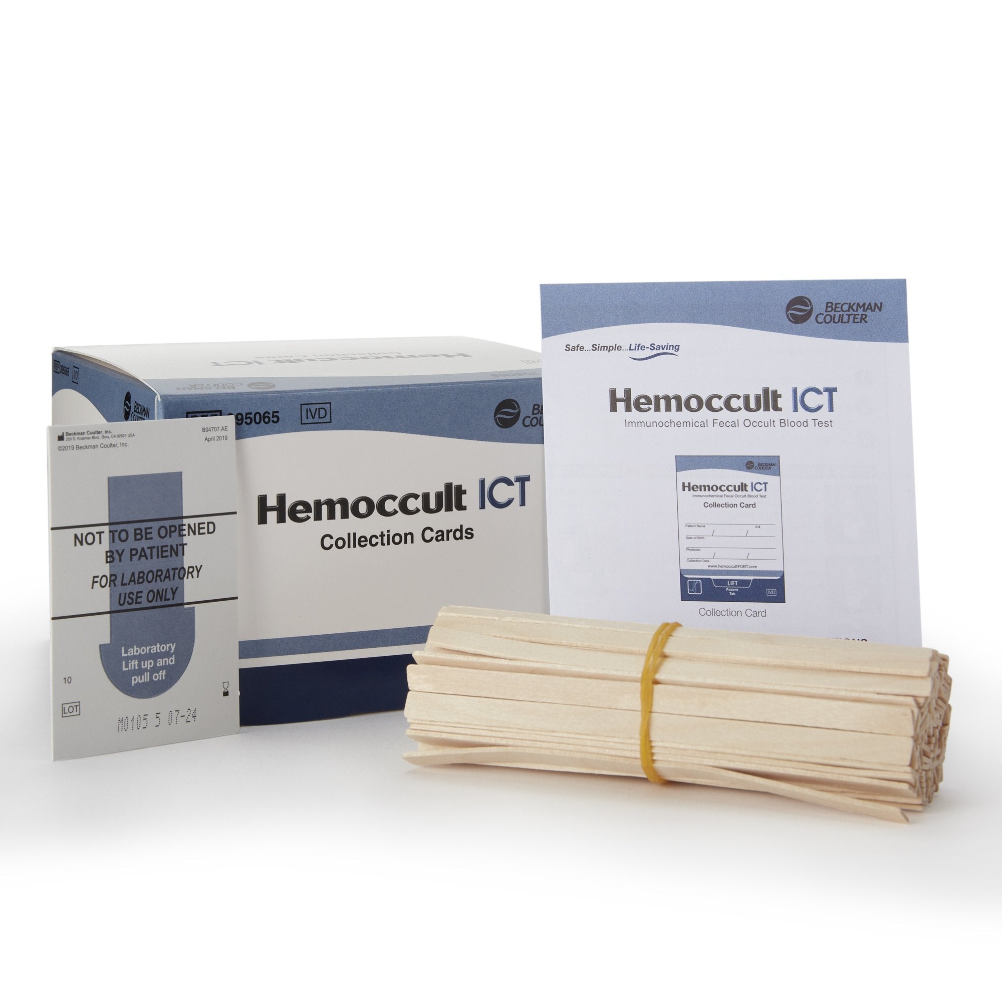 Cancer Screening Patient Sample Collection and Screening Kit Hemoccult ICT Fecal Occult Blood Test (iFOB or FIT) 100 Cards CLIA Waived, Packaging Type- Box