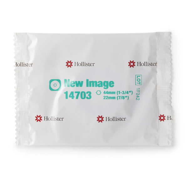 Ostomy Barrier New Image Flextend Precut, Extended Wear Adhesive Tape 44 mm Flange Green Code System Hydrocolloid 7/8 Inch Opening