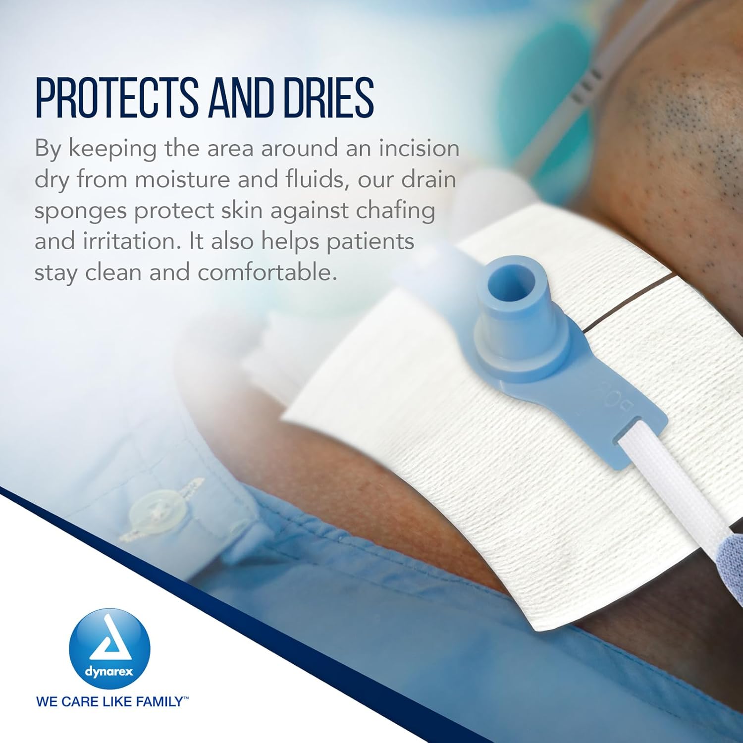 tracheostomy drain sponges non woven