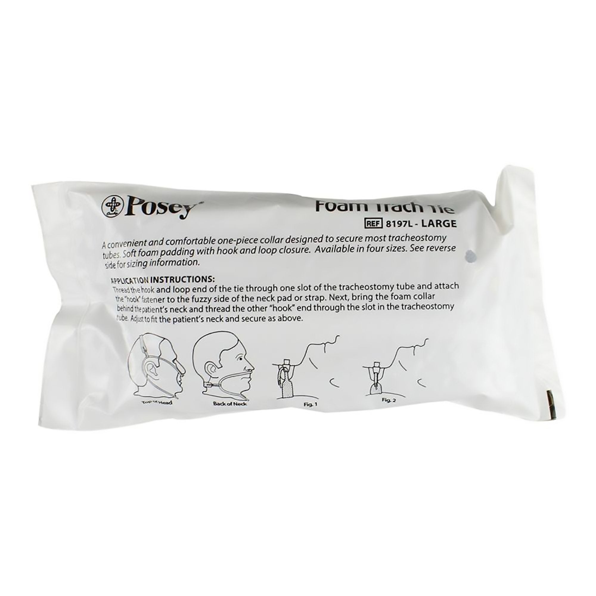 tracheostomy tube holder posey 23 1 2 x 1 inch adult packaging type box