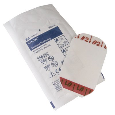Transparent Film Dressing Kendall 4 X 4 3/4 Inch 2 Tab Delivery Rectangle Sterile