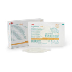 Transparent Film Dressing with Pad 3M Tegaderm 3 1/2 X 4 Inch Frame Style Delivery Rectangle Sterile
