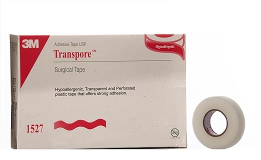transpore surgical tape 2 x 10 yards bx 6