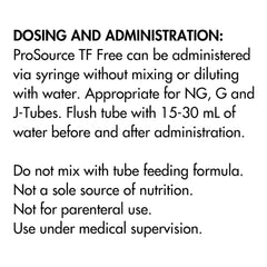 tube feeding formula prosource tf free unflavored liquid 1 5 oz pouch packaging type case