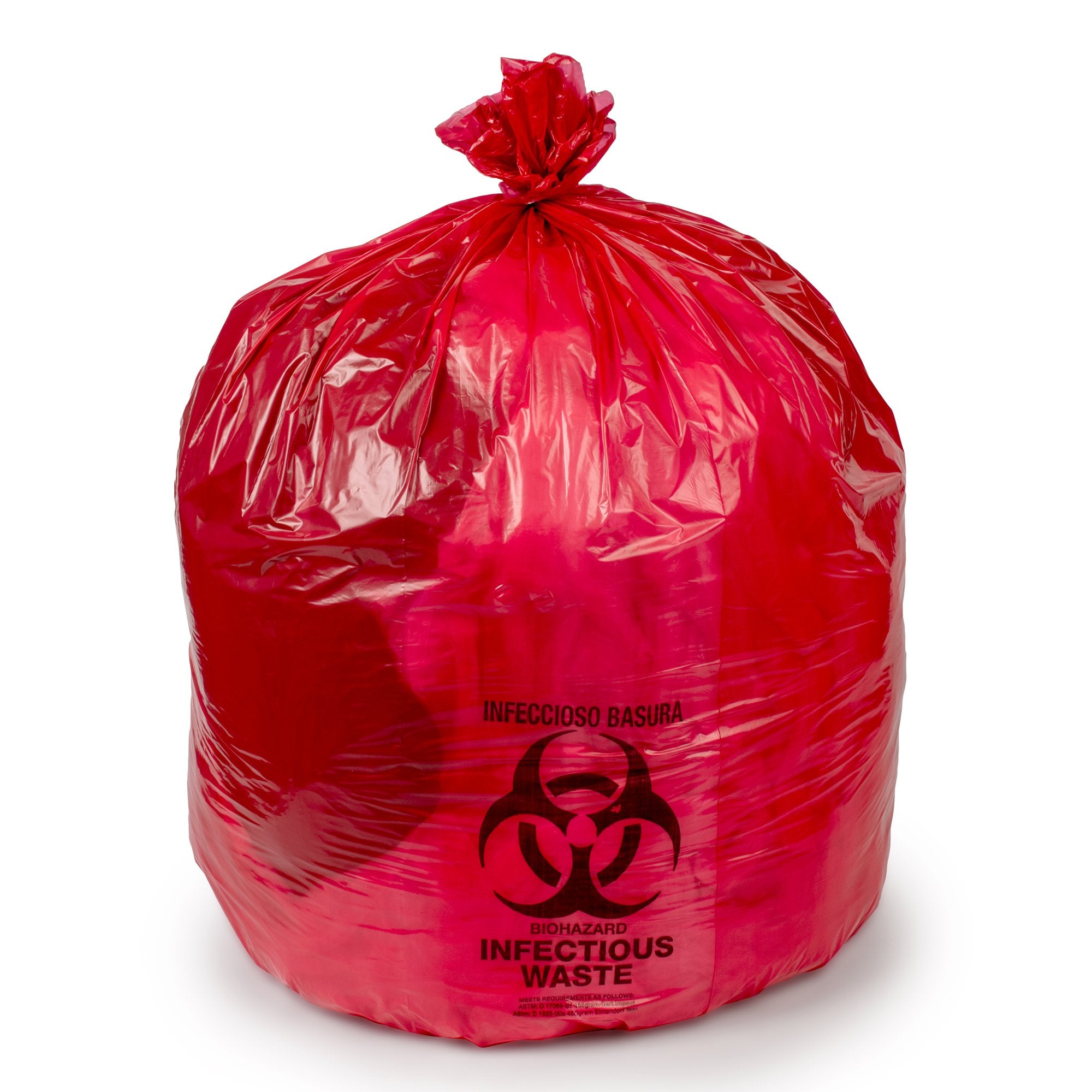 Infectious Waste Bag Colonial Bag 33 gal. Red Bag HDPE 33 X 40 Inch, Packaging Type- Case