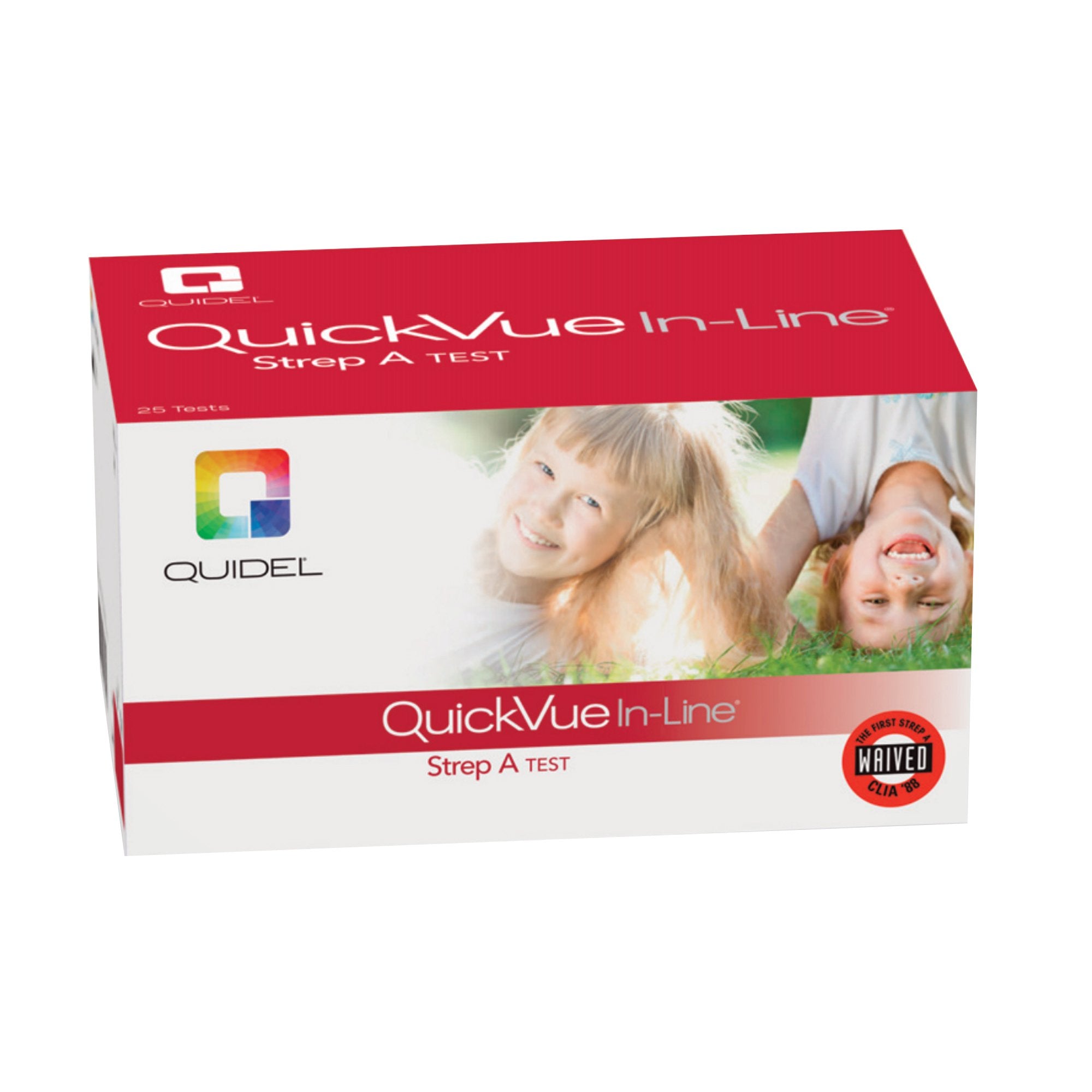 Respiratory Test Kit QuickVue In-Line Strep A Strep A Test 25 Tests CLIA Waived, Packaging Type- Case