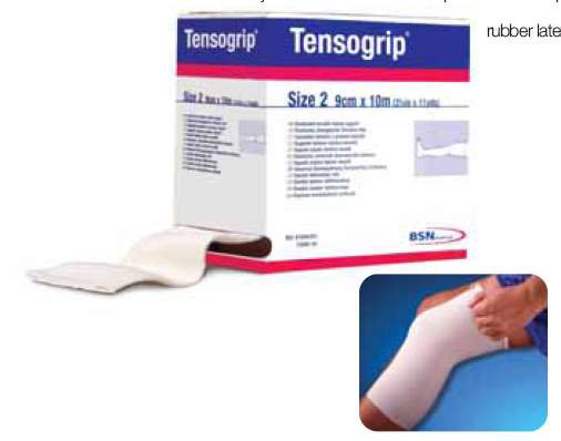 Elastic Tubular Support Bandage Tensogrip 4 Inch X 11 Yard Medium Thigh / Large Knee Pull On Beige NonSterile Size F Standard Compression, Packaging Type- Box