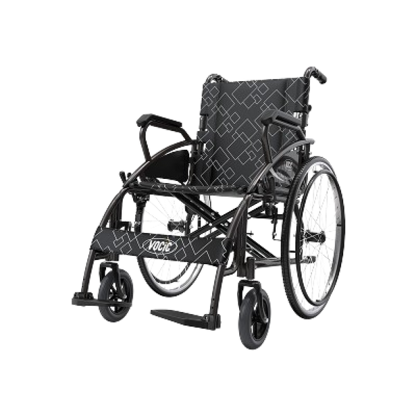 U31 lightweight manual wheelchair front view on white background