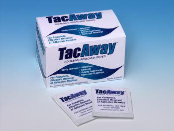 Adhesive Remover Tacaway Wipe, Packaging Type- Box