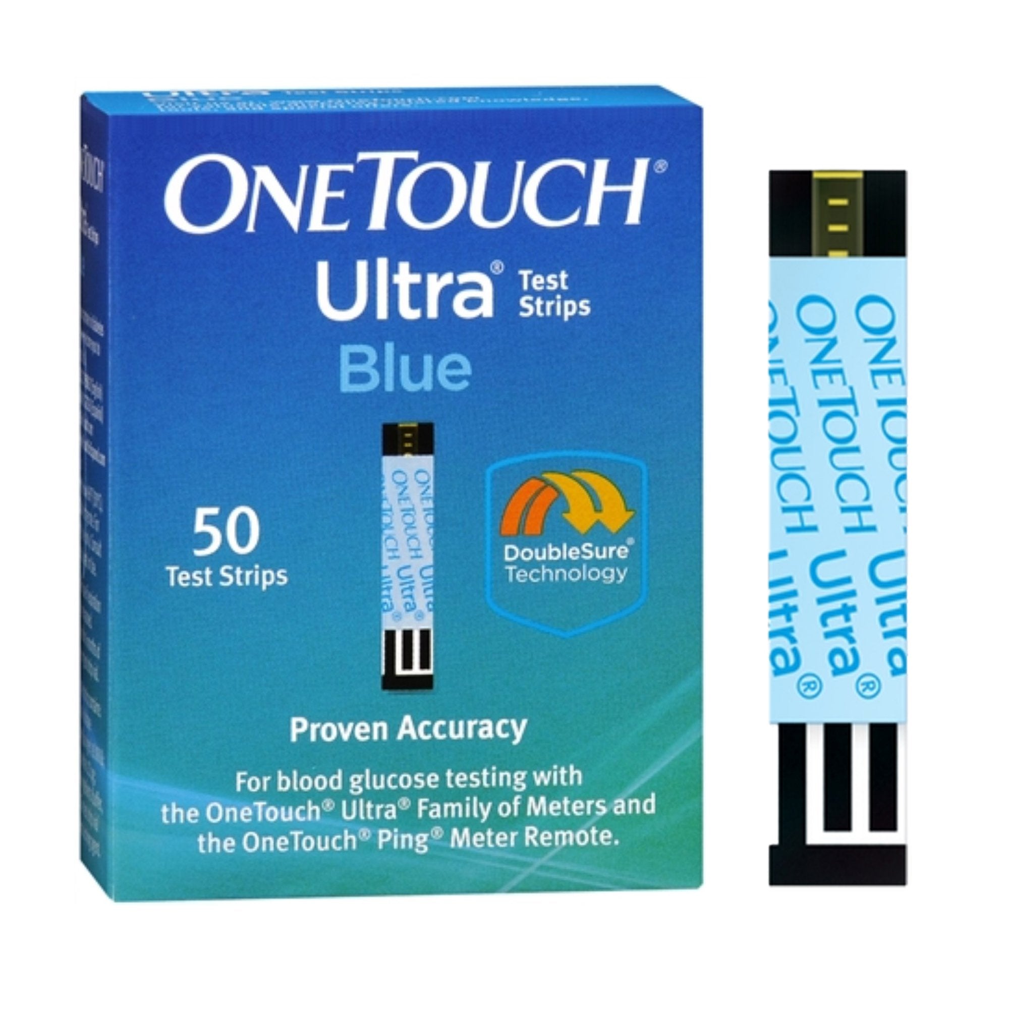 Blood Glucose Test Strips OneTouch Ultra 50 Strips per Pack, Packaging Type- Box