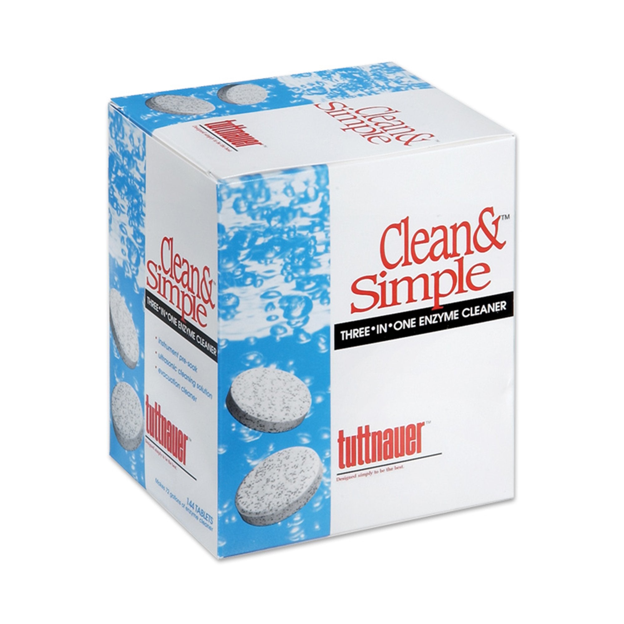 Ultrasonic / Enzymatic Solution Clean & Simple Tablet, Packaging Type- Box