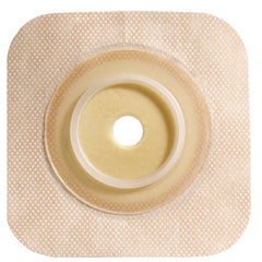 Ostomy Barrier Sur Fit Natura Trim to Fit, Standard Wear Stomahesive Without Tape 100 mm Flange Sur Fit Natura System Hydrocolloid 2 5/8 to 3 1/2 Inch Opening 6 X 6 Inch