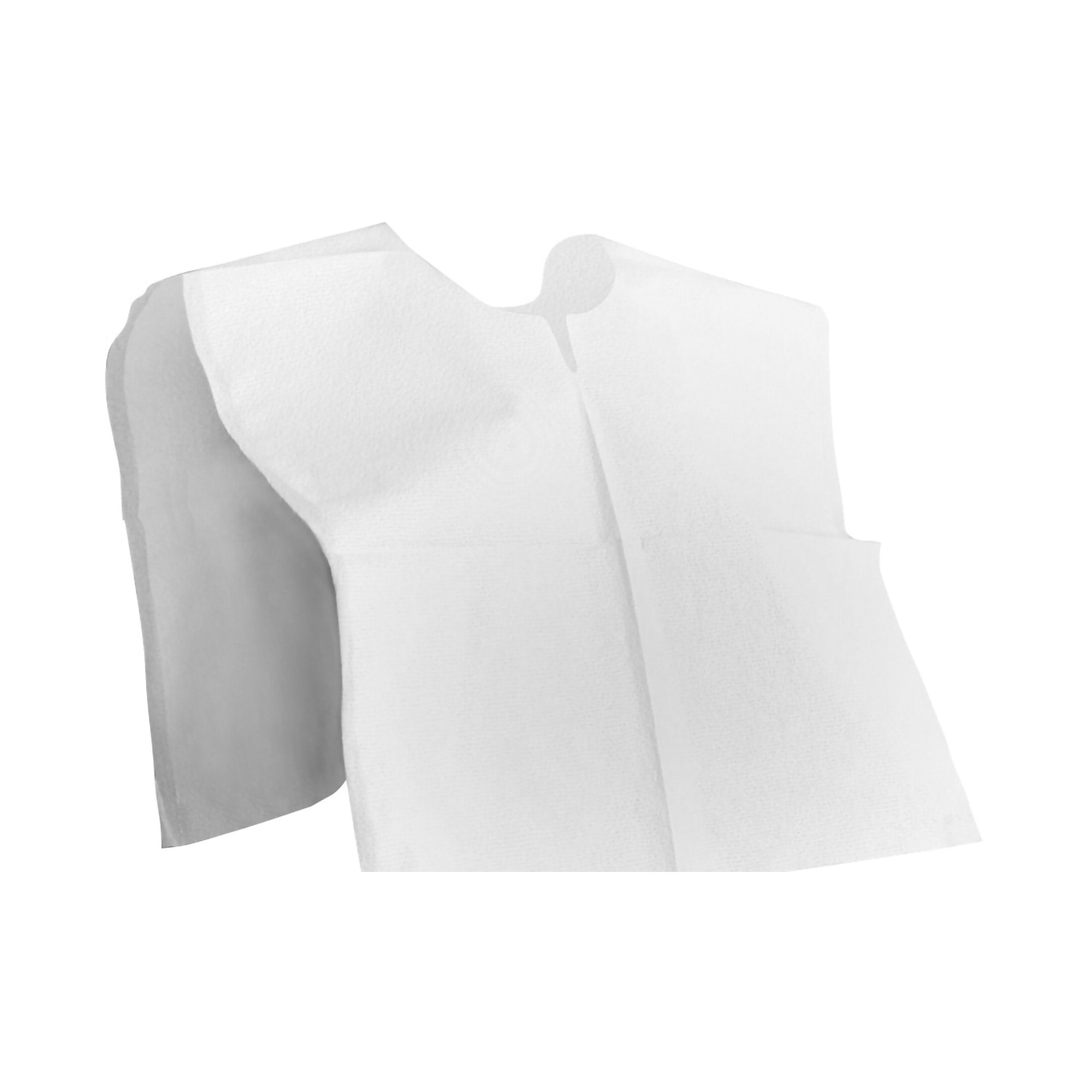 Exam Cape McKesson White Open Sides Without Closure Unisex, Packaging Type- Case